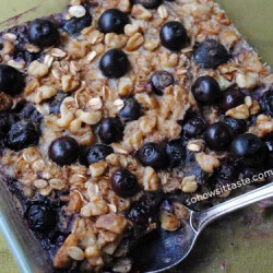 Blueberry Baked Oatmeal by So How's It Taste