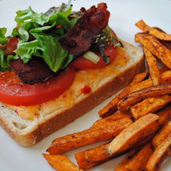 Open-Faced Pimiento Cheese BLT