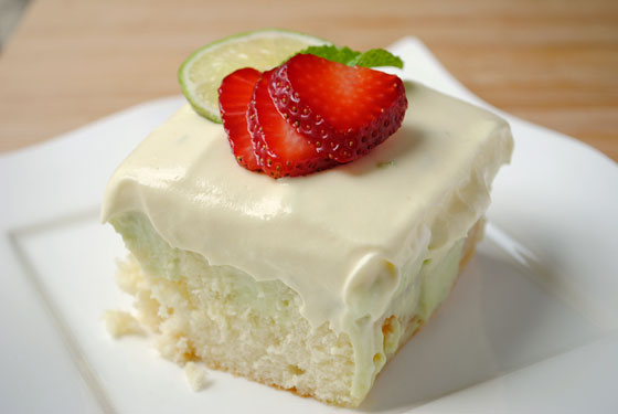 Key Lime Poke Cake