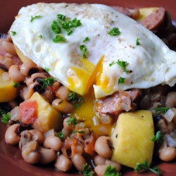 Sausage & Black-Eyed Pea Hash