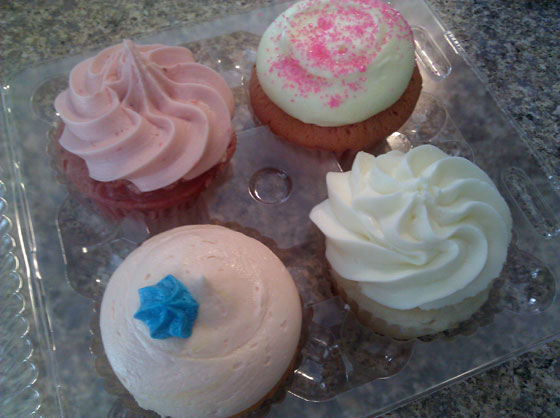 Blue Velvet Cupcakes 4-Pack