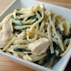 Roasted Chicken Florentine Pasta