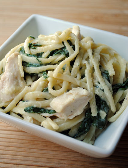 Roasted Chicken Florentine Pasta