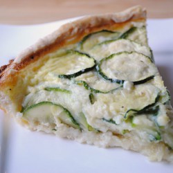 Zucchini & Caramelized Onion Quiche