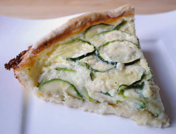 Zucchini & Caramelized Onion Quiche