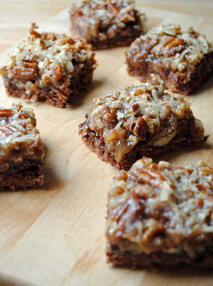 German Chocolate Pecan Pie Bars