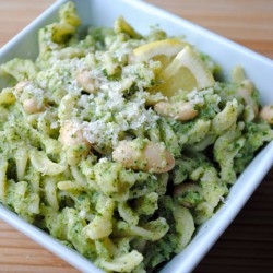 Pasta & White Beans with Broccoli Pesto