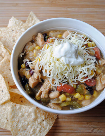 Chicken & Three Bean Chili Verde