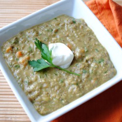 Curried Green Lentil Soup