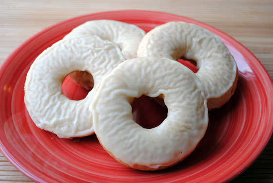 Baked Eggnog Donuts