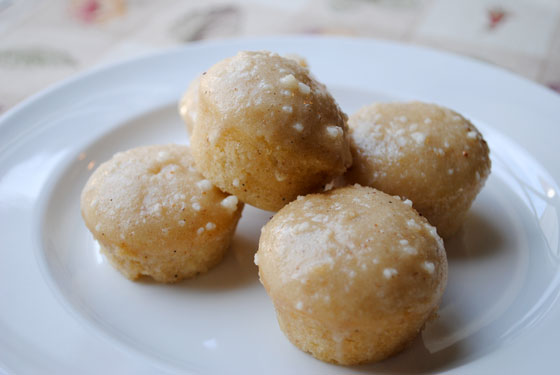 Mini Eggnog Donut Muffins