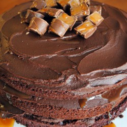 Tall, Dark, and Stout Chocolate Layer Cake