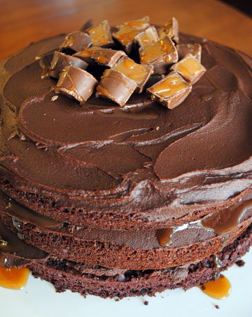 Tall, Dark, and Stout Chocolate Layer Cake