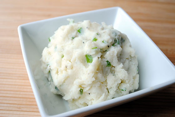 Quick Chive Mashed Potatoes