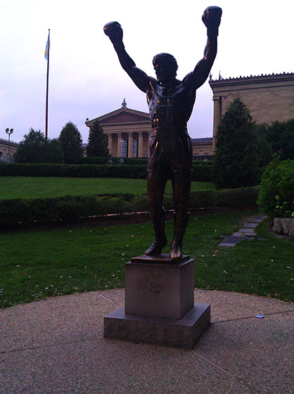 Rocky Statue