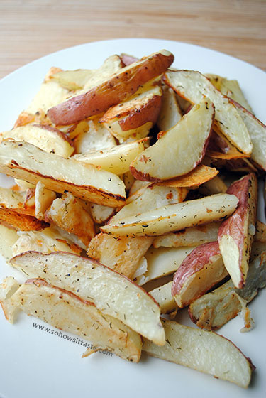 Roasted Potato Wedges by So, How's It Taste?