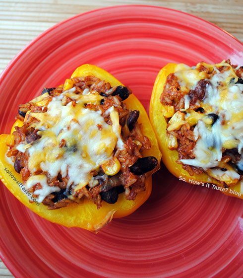 Vegetarian Stuffed Bell Peppers by So, How's It Taste