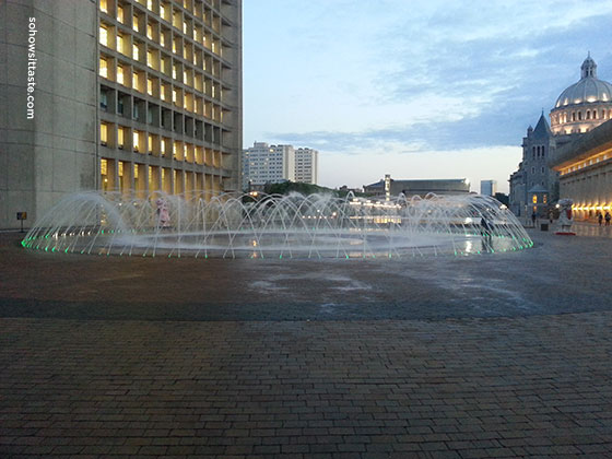 Christian Science Plaza Fountain on So, How's It Taste? www.leah-claire.com