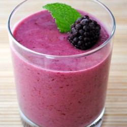 Peach Blackberry Smoothie by So, How's It Taste? www.leah-claire.com