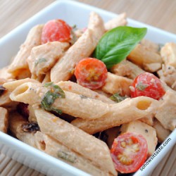 Spicy Pasta Salad with Chicken and Smoked Gouda by So, How's It Taste? www.leah-claire.com