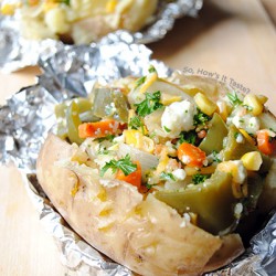 Stuffed Potatoes with Roasted Veggies by So, How's It Taste?