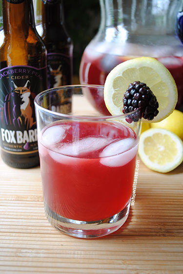 Blackberry Pear Cider Arnold Palmer by So, How's It Taste? www.leah-claire.com