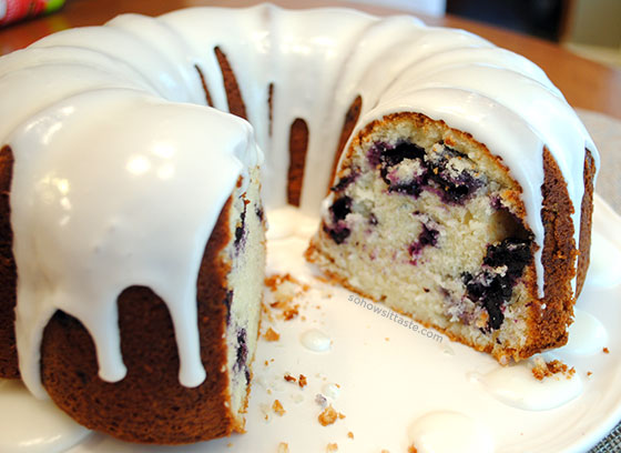 Blueberry Buttermilk Bundt Cake by So, How's It Taste? www.leah-claire.com