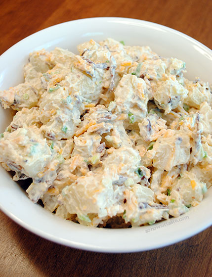 Loaded Baked Potato Salad by So, How's It Taste? www.leah-claire.com