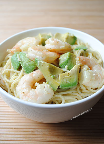 Monterey Shrimp Pasta by So, How's It Taste? www.leah-claire.com