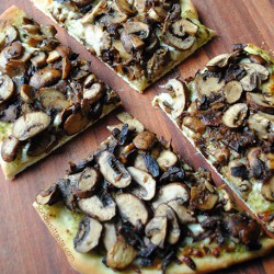 Mushroom Pesto Pizza by So, How's It Taste? www.leah-claire.com