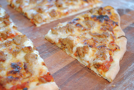 Pizza Arrabbiata Slice by So, How's It Taste? www.leah-claire.com