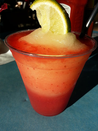 Margaritaville Strawberry Margarita on So, How's It Taste? www.leah-claire.com