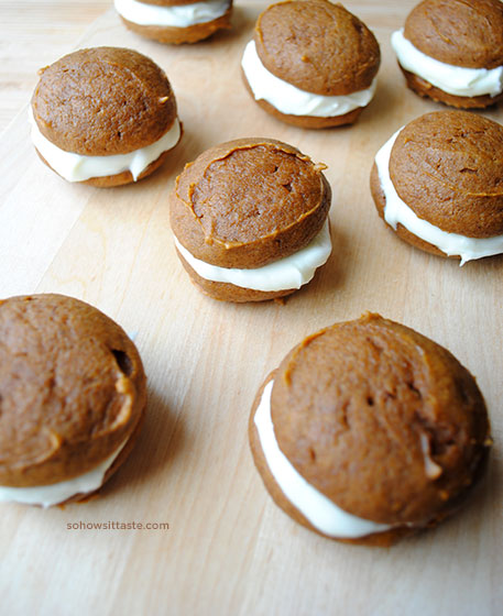 Pumpkin Whoopie Pies by So, How's It Taste?