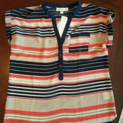 Stitch Fix Navy Striped Shirt on So, How's It Look?
