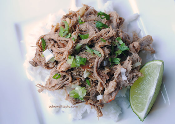 Slow Cooker Thai-Style Peanut Pork by So, How's It Taste?