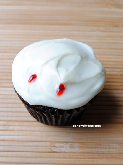 Vampire Bite Cupcakes by So, How's It Taste?