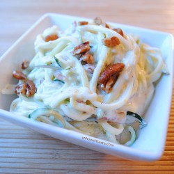 Zucchini Noodles with Lemon Cream Sauce by So, How's It Taste?