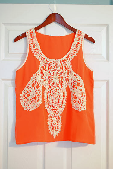 Collective Concepts Ilean Crochet Detail Sleeveless Blouse