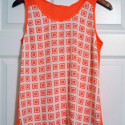 Tea N Rose Rosalie Mixed Material Printed Tank | So, How's It Look?