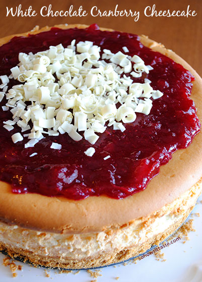 White Chocolate Cranberry Cheesecake | So, How's It Taste?