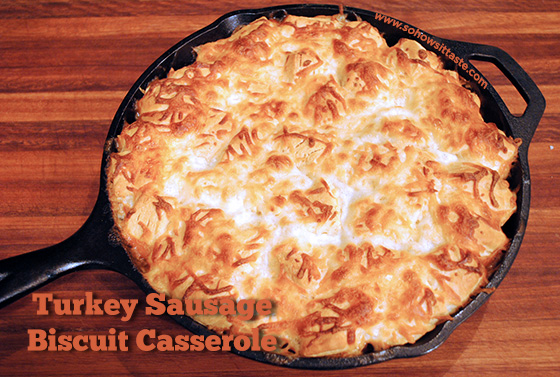 Turkey Sausage Biscuit Casserole