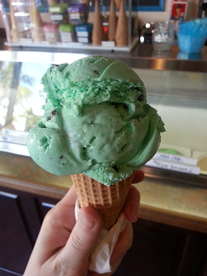 Mint Chocolate Chip, Key West Polar Bear Ice Cream Parlor