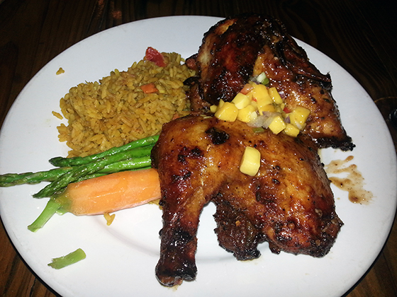 Jerk Chicken, Kelly’s Caribbean Bar and Grill
