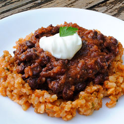 Chipotle Black Beans with Mexican Rice