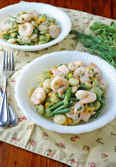 Summer Shrimp Succotash