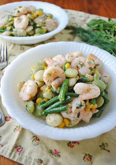 Summer Shrimp Succotash