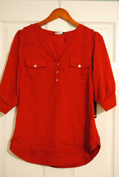 41Hawthorn Filbert 3/4 Sleeve Popover Blouse