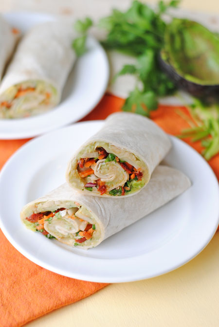 Creamy Avocado and White Bean Wrap