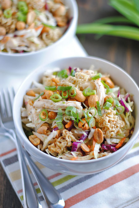 Crunchy Ramen Chicken Salad