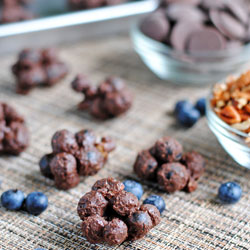 Dark Chocolate Blueberry Clusters